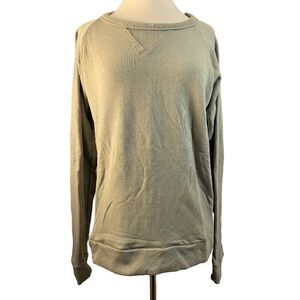 Chaser Relaxed Fit Sweatshirt Sz L Ultra Soft Gray Cotton Raglan Sleeves NWOT